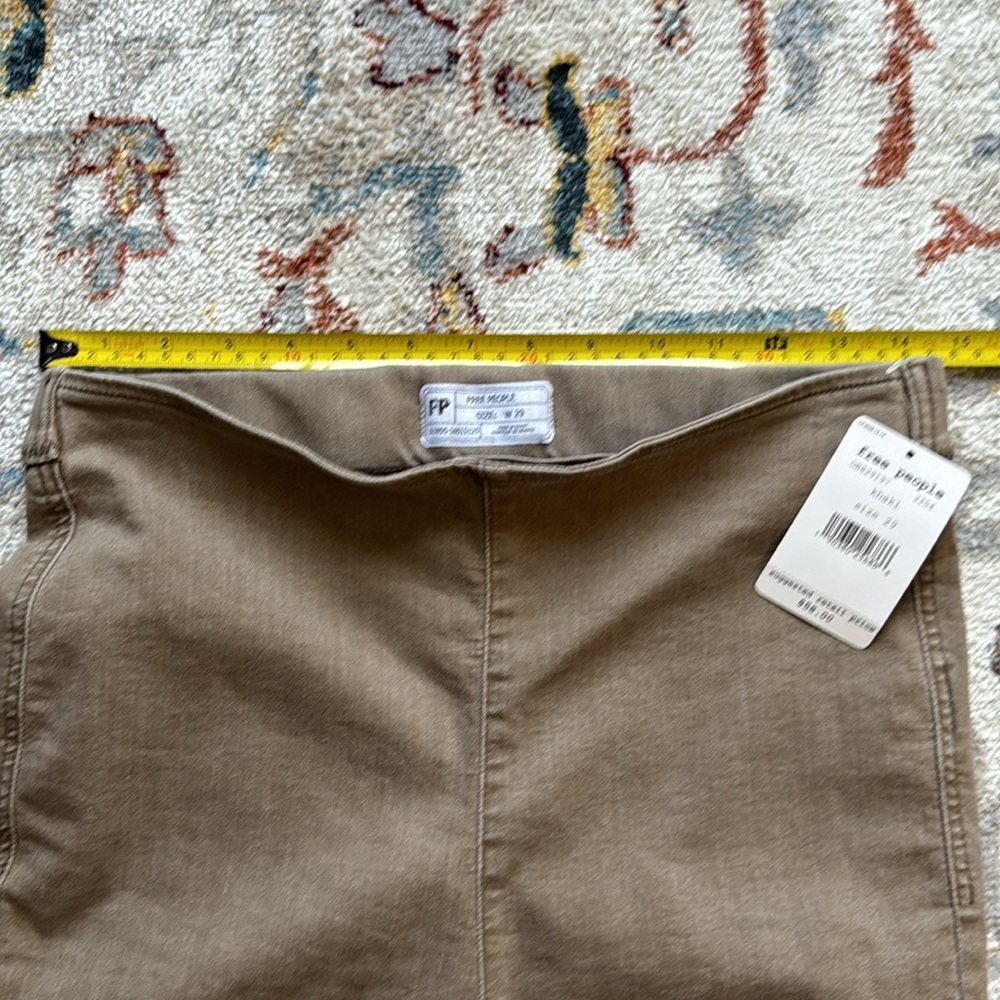 NWT Free People Beige Jeggings Skinny Pants Size 29 - Picture 4 of 8